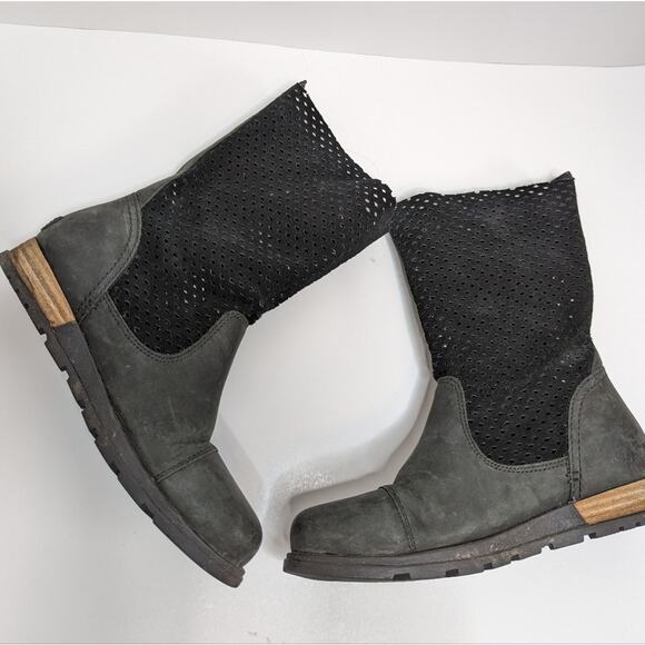 Sorel Black Major Pull-on Boots with Perforated Shaft | Size 8 - Picture 6 of 8